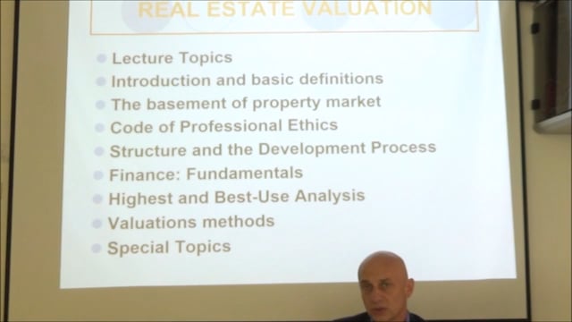 The Appraisal of Real Estate