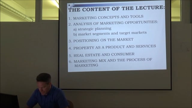 Marketing of real estate